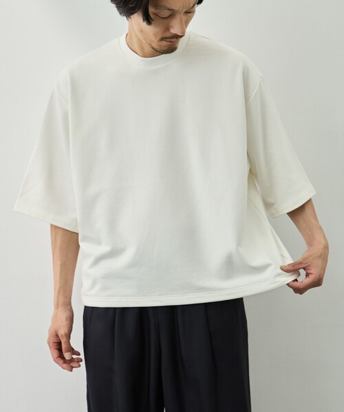 KANEMASA PHIL.(カネマサフィル)の「【KANEMASA PHIL./カネマサフィル】28G Cupro SS Pullover(Tシャツ/カットソー・メンズ・ホワイト/ブラック・L/M/S)」の12枚目の写真