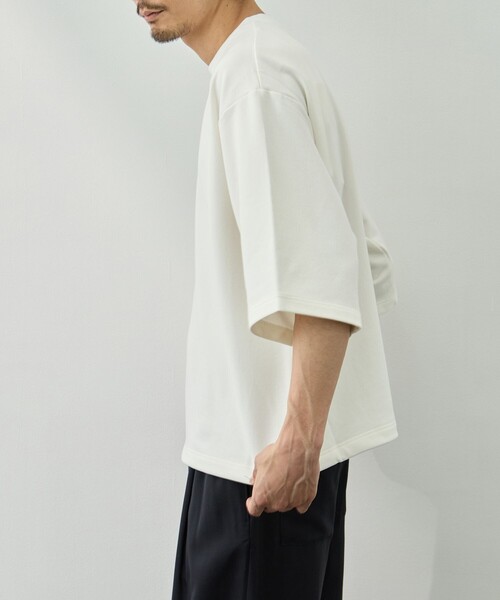 KANEMASA PHIL.(カネマサフィル)の「【KANEMASA PHIL./カネマサフィル】28G Cupro SS Pullover(Tシャツ/カットソー・メンズ・ホワイト/ブラック・L/M/S)」の13枚目の写真