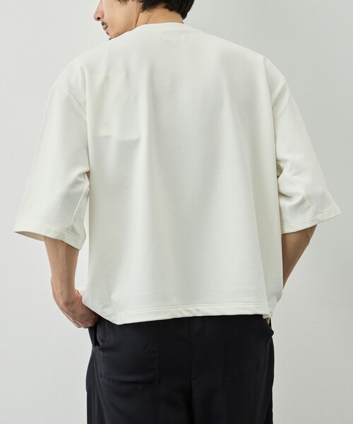KANEMASA PHIL.(カネマサフィル)の「【KANEMASA PHIL./カネマサフィル】28G Cupro SS Pullover(Tシャツ/カットソー・メンズ・ホワイト/ブラック・L/M/S)」の14枚目の写真