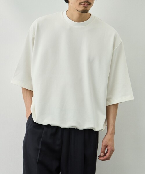 KANEMASA PHIL.(カネマサフィル)の「【KANEMASA PHIL./カネマサフィル】28G Cupro SS Pullover(Tシャツ/カットソー・メンズ・ホワイト/ブラック・L/M/S)」の15枚目の写真