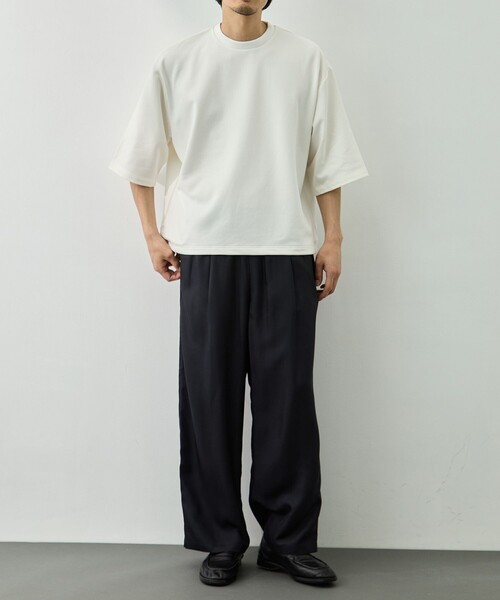 KANEMASA PHIL.(カネマサフィル)の「【KANEMASA PHIL./カネマサフィル】28G Cupro SS Pullover(Tシャツ/カットソー・メンズ・ホワイト/ブラック・L/M/S)」の16枚目の写真