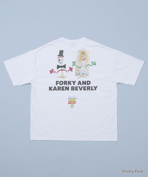 FREAK'S STORE(フリークスストア)の「限定展開 「トイ・ストーリー5」デザイン 別注 キャラクター クルーネック プリントTシャツ(Tシャツ/カットソー・メンズ・ホワイト/ゴールド/その他/オフホワイト/ナチュラル/シルバー・SMALL/MEDIUM/LARGE)」の11枚目の写真