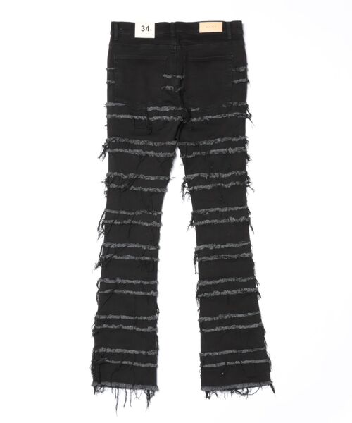 mnml(ミニマル)の「mnml/ミニマル/X597 PANELED SKINNY STACKED(デニムパンツ・メンズ・ブラック・32/34/28/29/30)」の2枚目の写真