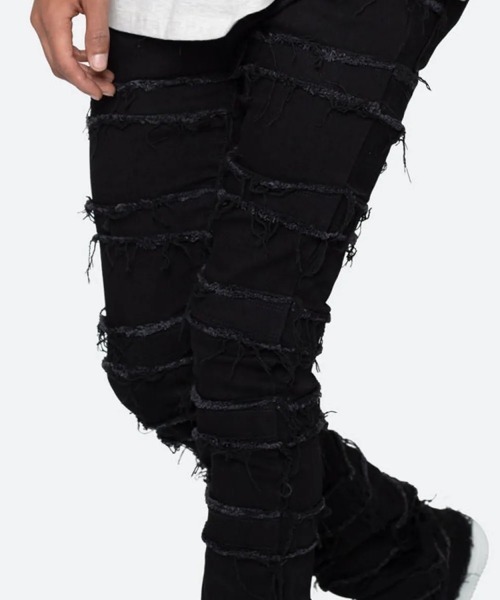 mnml(ミニマル)の「mnml/ミニマル/X597 PANELED SKINNY STACKED(デニムパンツ・メンズ・ブラック・32/34/28/29/30)」の3枚目の写真