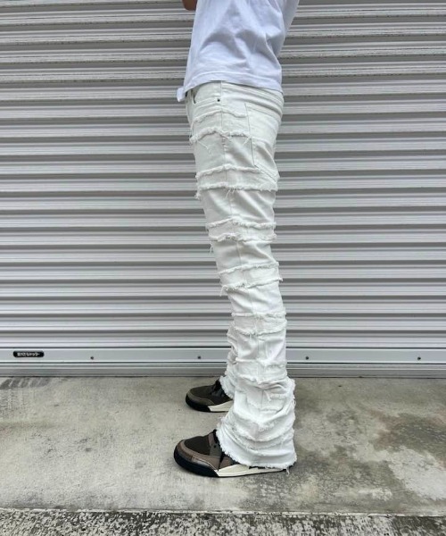 mnml/ミニマル/X597 PANELED SKINNY STACKED（デニムパンツ）｜mnml