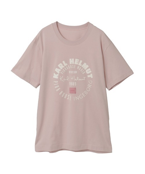 KARL HELMUT（カールヘルム）の「ワールドロゴプリント半袖Ｔシャツ（Tシャツ/カットソー・メンズ・オフホワイト/ネイビー/ブラック/ピンク・MEDIUM/LARGE）」の4枚目の写真