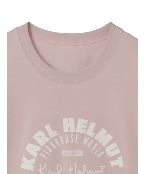 KARL HELMUT（カールヘルム）の「ワールドロゴプリント半袖Ｔシャツ（Tシャツ/カットソー・メンズ・オフホワイト/ネイビー/ブラック/ピンク・MEDIUM/LARGE）」の7枚目の写真