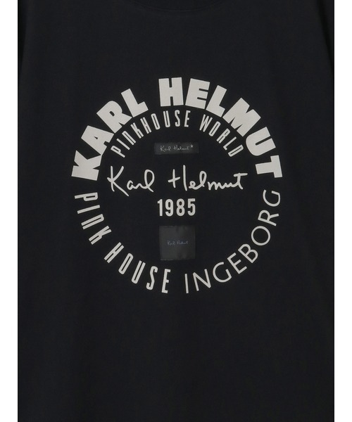KARL HELMUT（カールヘルム）の「ワールドロゴプリント半袖Ｔシャツ（Tシャツ/カットソー・メンズ・オフホワイト/ネイビー/ブラック/ピンク・MEDIUM/LARGE）」の12枚目の写真