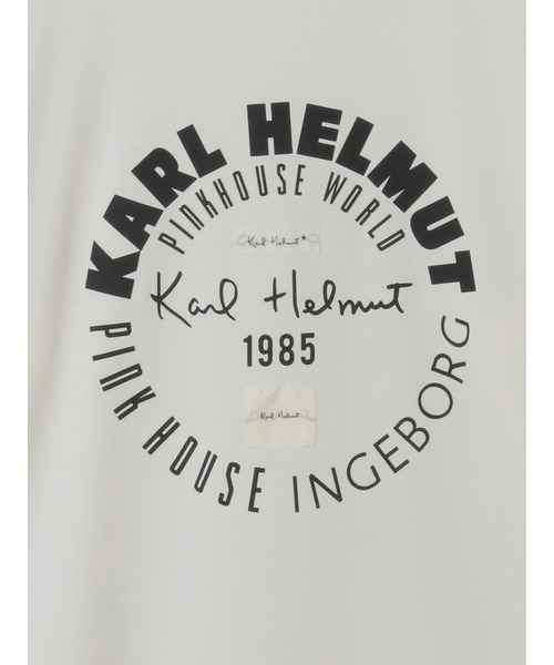 KARL HELMUT（カールヘルム）の「ワールドロゴプリント半袖Ｔシャツ（Tシャツ/カットソー・メンズ・オフホワイト/ネイビー/ブラック/ピンク・MEDIUM/LARGE）」の13枚目の写真
