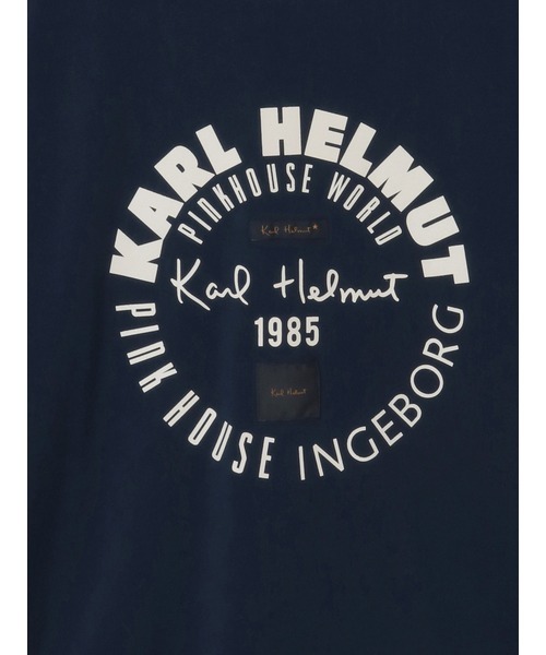KARL HELMUT（カールヘルム）の「ワールドロゴプリント半袖Ｔシャツ（Tシャツ/カットソー・メンズ・オフホワイト/ネイビー/ブラック/ピンク・MEDIUM/LARGE）」の14枚目の写真