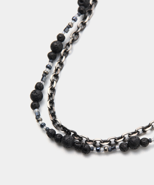 DNSR(ディーエヌエスアール)の「Layered Maison Necklace(ネックレス・メンズ・その他・OS)」の2枚目の写真