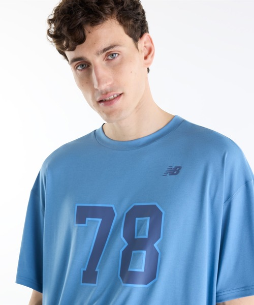 NEW BALANCE(ニューバランス)の「ショートスリーブTシャツ(Tシャツ/カットソー・メンズ・ブラック/グレイッシュブルー/ライトブラウン・XX-LARGE/X-LARGE/LARGE/MEDIUM/SMALL)」の16枚目の写真