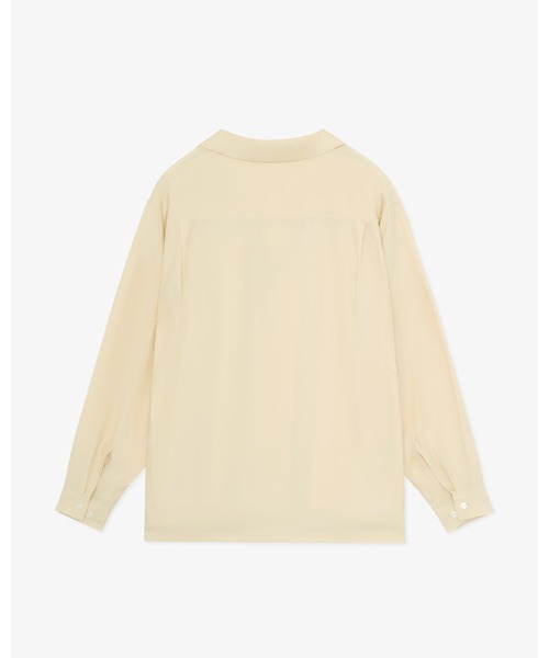 FRONT 11201（フロントワンワントゥーオーワン）の「Summer Rayon Open Collar Shirt（シャツ/ブラウス・メンズ・ブラック/ベージュ/ネイビー/ホワイト・S/M/L/XL）」の11枚目の写真