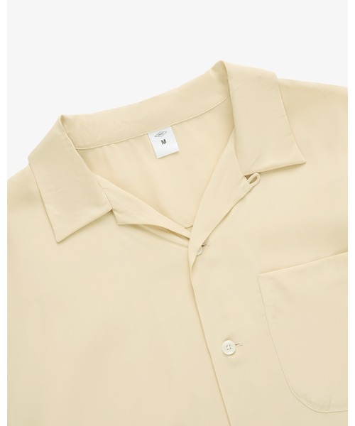 FRONT 11201（フロントワンワントゥーオーワン）の「Summer Rayon Open Collar Shirt（シャツ/ブラウス・メンズ・ブラック/ベージュ/ネイビー/ホワイト・S/M/L/XL）」の12枚目の写真