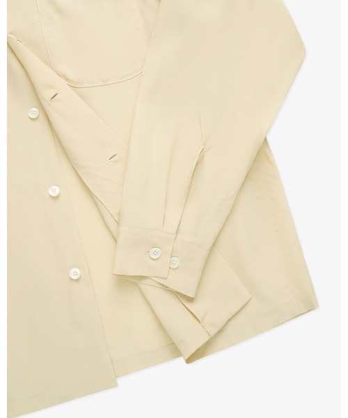 FRONT 11201（フロントワンワントゥーオーワン）の「Summer Rayon Open Collar Shirt（シャツ/ブラウス・メンズ・ブラック/ベージュ/ネイビー/ホワイト・S/M/L/XL）」の13枚目の写真