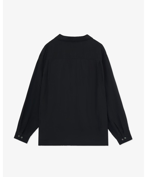 FRONT 11201（フロントワンワントゥーオーワン）の「Summer Rayon Open Collar Shirt（シャツ/ブラウス・メンズ・ブラック/ベージュ/ネイビー/ホワイト・S/M/L/XL）」の8枚目の写真