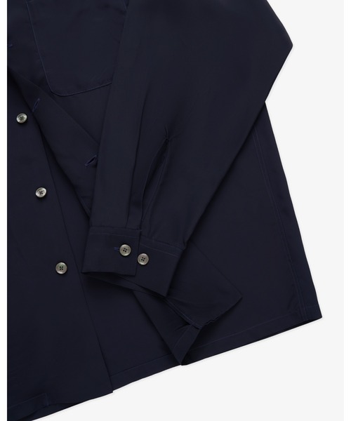 FRONT 11201（フロントワンワントゥーオーワン）の「Summer Rayon Open Collar Shirt（シャツ/ブラウス・メンズ・ブラック/ベージュ/ネイビー/ホワイト・S/M/L/XL）」の16枚目の写真