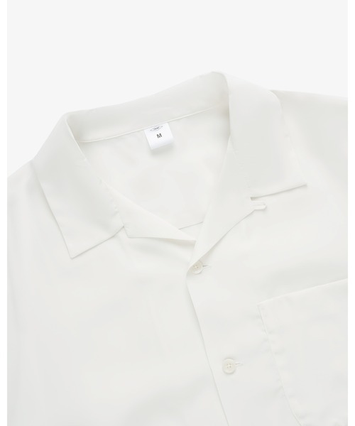 FRONT 11201（フロントワンワントゥーオーワン）の「Summer Rayon Open Collar Shirt（シャツ/ブラウス・メンズ・ブラック/ベージュ/ネイビー/ホワイト・S/M/L/XL）」の5枚目の写真