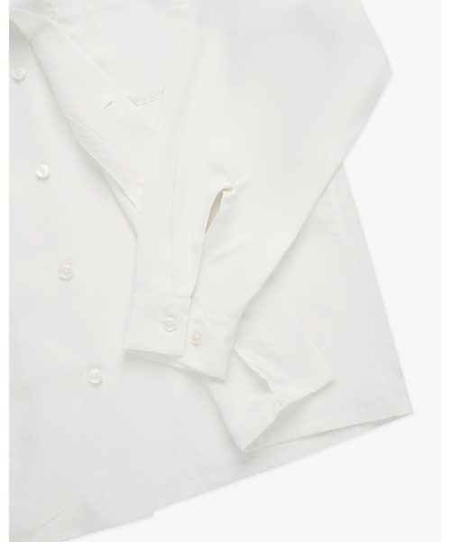FRONT 11201（フロントワンワントゥーオーワン）の「Summer Rayon Open Collar Shirt（シャツ/ブラウス・メンズ・ブラック/ベージュ/ネイビー/ホワイト・S/M/L/XL）」の6枚目の写真