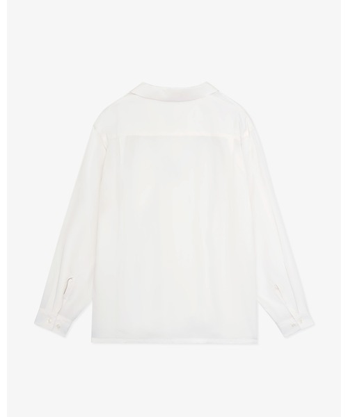 FRONT 11201（フロントワンワントゥーオーワン）の「Summer Rayon Open Collar Shirt（シャツ/ブラウス・メンズ・ブラック/ベージュ/ネイビー/ホワイト・S/M/L/XL）」の7枚目の写真