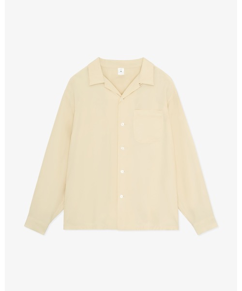 FRONT 11201（フロントワンワントゥーオーワン）の「Summer Rayon Open Collar Shirt（シャツ/ブラウス・メンズ・ブラック/ベージュ/ネイビー/ホワイト・S/M/L/XL）」の18枚目の写真