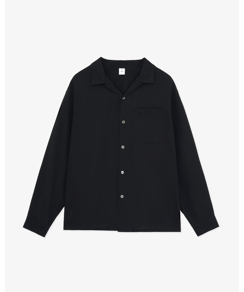 FRONT 11201（フロントワンワントゥーオーワン）の「Summer Rayon Open Collar Shirt（シャツ/ブラウス・メンズ・ブラック/ベージュ/ネイビー/ホワイト・S/M/L/XL）」の17枚目の写真