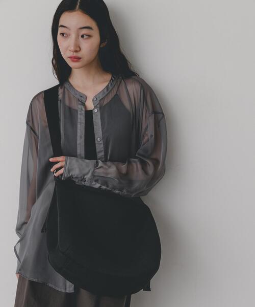 SENSE OF PLACE by URBAN RESEARCH(センスオブプレイスバイアーバンリサーチ)の「メッシュマンドリンショルダー(ショルダーバッグ・レディース・ベージュ/ブラック・ONE)」の3枚目の写真