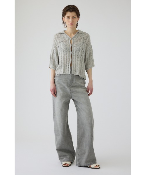 RIM.ARK(リムアーク)の「Middle straight light denim(ミドル ストレート ライト デニム)(デニムパンツ・レディース・グレー・36/34/38)」の2枚目の写真