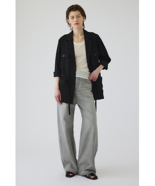 RIM.ARK(リムアーク)の「Middle straight light denim(ミドル ストレート ライト デニム)(デニムパンツ・レディース・グレー・36/34/38)」の3枚目の写真