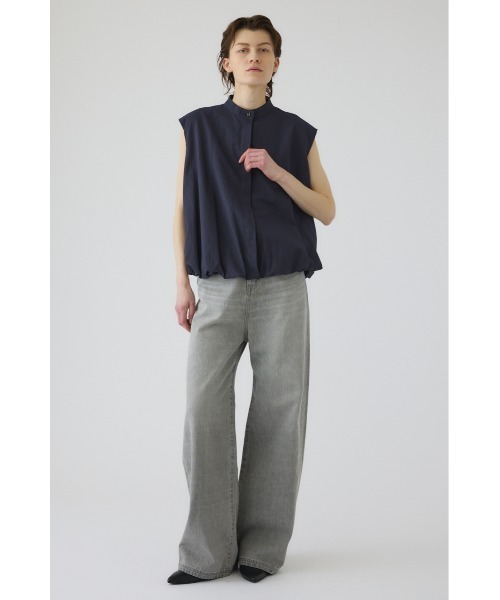 RIM.ARK(リムアーク)の「Middle straight light denim(ミドル ストレート ライト デニム)(デニムパンツ・レディース・グレー・36/34/38)」の4枚目の写真