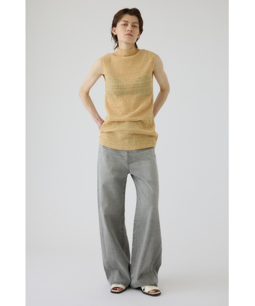 RIM.ARK(リムアーク)の「Middle straight light denim(ミドル ストレート ライト デニム)(デニムパンツ・レディース・グレー・36/34/38)」の5枚目の写真