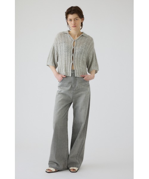 RIM.ARK(リムアーク)の「Middle straight light denim(ミドル ストレート ライト デニム)(デニムパンツ・レディース・グレー・36/34/38)」の6枚目の写真