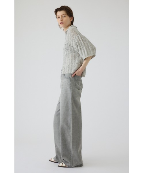 RIM.ARK(リムアーク)の「Middle straight light denim(ミドル ストレート ライト デニム)(デニムパンツ・レディース・グレー・36/34/38)」の7枚目の写真