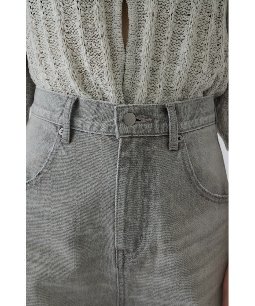 RIM.ARK(リムアーク)の「Middle straight light denim(ミドル ストレート ライト デニム)(デニムパンツ・レディース・グレー・36/34/38)」の13枚目の写真