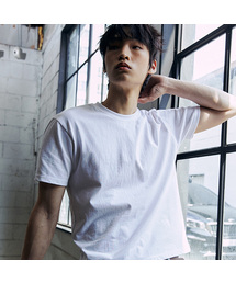 コットンクロップ半袖Tシャツ-マッスルフィット