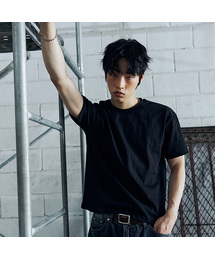 コットンクロップ半袖Tシャツ-マッスルフィット