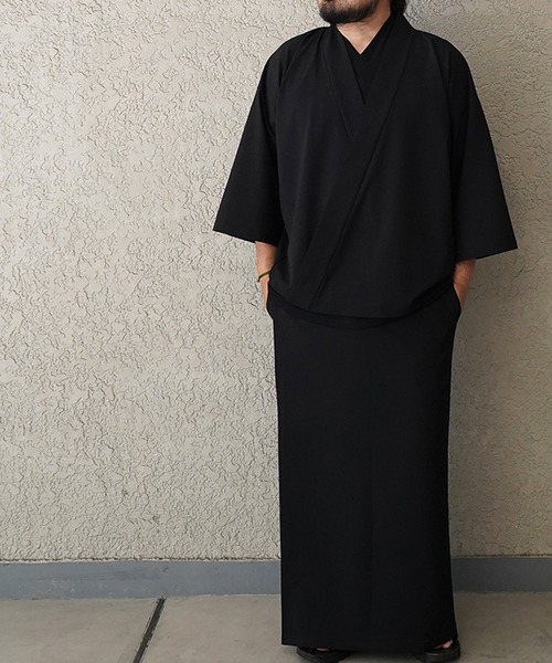 和ROBE(ワローブ)の「2026夏 WAROBE / KIMONO PANTS SUMMER(浴衣・メンズ・ブラック/オリーブ系・2/3)」の6枚目の写真