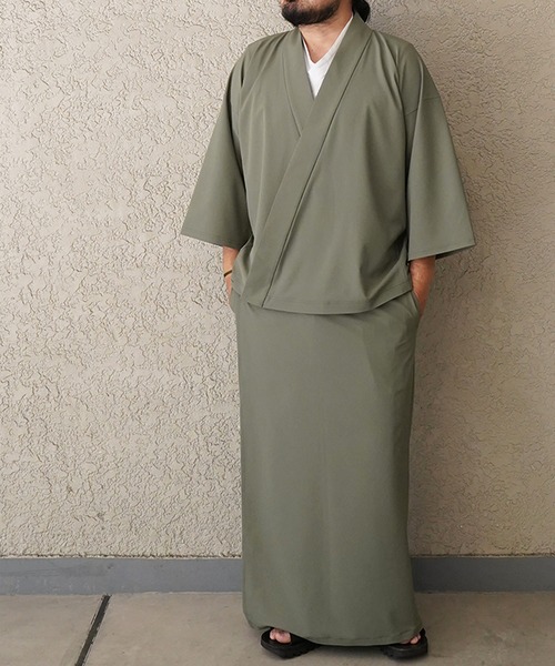 和ROBE(ワローブ)の「2026夏 WAROBE / KIMONO PANTS SUMMER(浴衣・メンズ・ブラック/オリーブ系・2/3)」の8枚目の写真