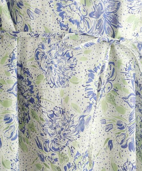 LAURA ASHLEY(ローラアシュレイ)の「【リネン100%/洗える】リリス柄ワンピース(ワンピース・レディース・ピンク系その他/ブルー系・38)」の10枚目の写真