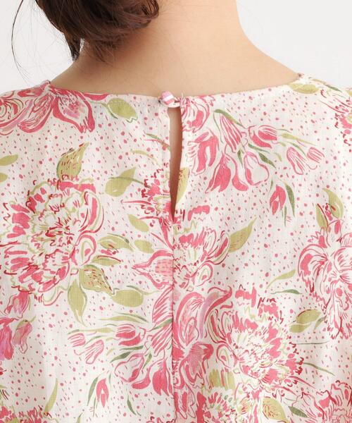 LAURA ASHLEY(ローラアシュレイ)の「【リネン100%/洗える】リリス柄ワンピース(ワンピース・レディース・ピンク系その他/ブルー系・38)」の15枚目の写真