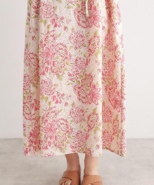LAURA ASHLEY(ローラアシュレイ)の「【リネン100%/洗える】リリス柄ワンピース(ワンピース・レディース・ピンク系その他/ブルー系・38)」の18枚目の写真