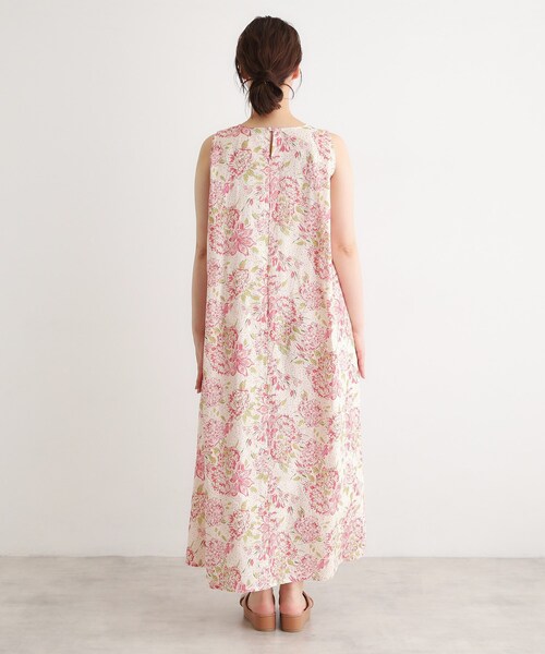 LAURA ASHLEY(ローラアシュレイ)の「【リネン100%/洗える】リリス柄ワンピース(ワンピース・レディース・ピンク系その他/ブルー系・38)」の20枚目の写真
