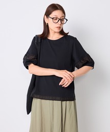 【接触冷感】ランタンスリーブプルオーバー