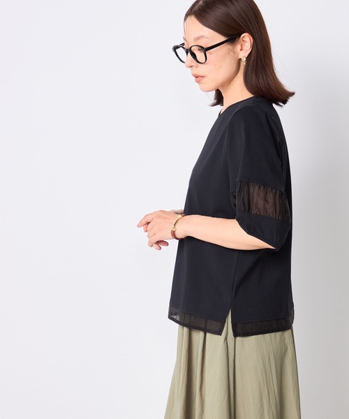 GALLORIA(ギャローリア)の「【接触冷感】ランタンスリーブプルオーバー(Tシャツ/カットソー・レディース・ホワイト/ブラック/イエロー/ピンク/ライトブラウン・S/M/L/LL)」の15枚目の写真