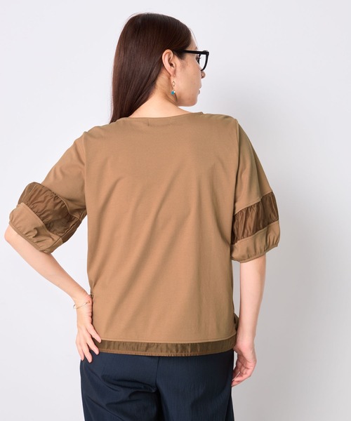 GALLORIA(ギャローリア)の「【接触冷感】ランタンスリーブプルオーバー(Tシャツ/カットソー・レディース・ホワイト/ブラック/イエロー/ピンク/ライトブラウン・S/M/L/LL)」の19枚目の写真