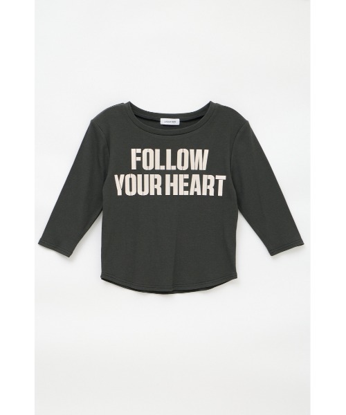 LAGUA GEM(ラグアジェム)の「IMPACT LETTERING トップス(Tシャツ/カットソー・レディース・ライトブラック/バーガンディー/オフホワイト・FREE)」の15枚目の写真