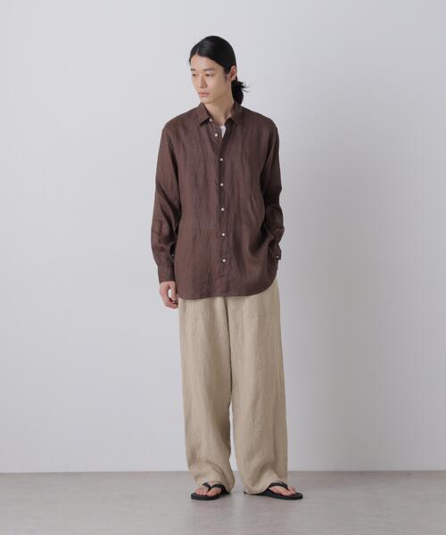 YLEVE（イレーヴ）の「YLEVE / LINEN CANVAS EAZY PANTS（その他パンツ・メンズ・ブラック/ベージュ・4/5）」の4枚目の写真
