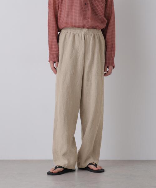 YLEVE（イレーヴ）の「YLEVE / LINEN CANVAS EAZY PANTS（その他パンツ・メンズ・ブラック/ベージュ・4/5）」の5枚目の写真