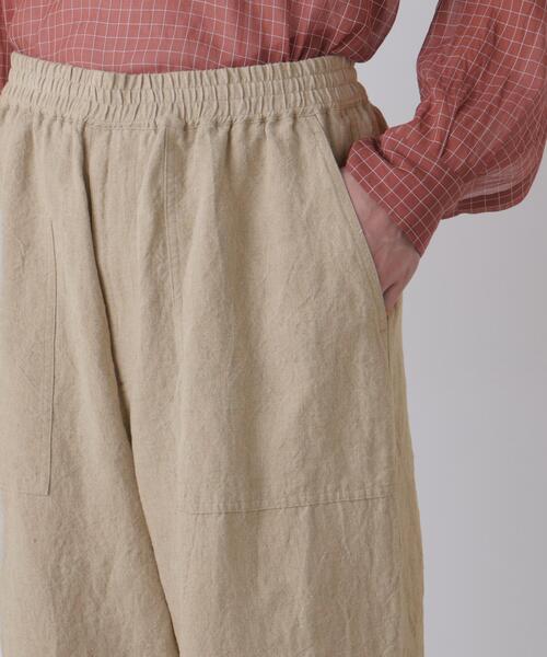 YLEVE（イレーヴ）の「YLEVE / LINEN CANVAS EAZY PANTS（その他パンツ・メンズ・ブラック/ベージュ・4/5）」の8枚目の写真
