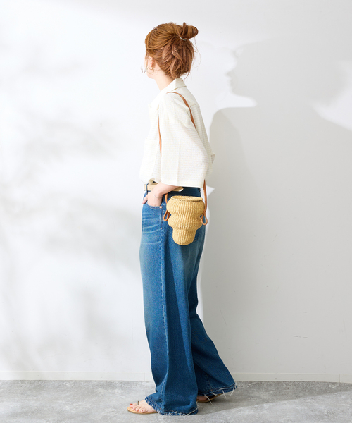 B.C STOCK（ベーセーストック）の「ヨウリュウミニチェックシャツ（シャツ/ブラウス・メンズ・ホワイト/ネイビー/ベージュ/イエロー・MEDIUM/LARGE）」の14枚目の写真